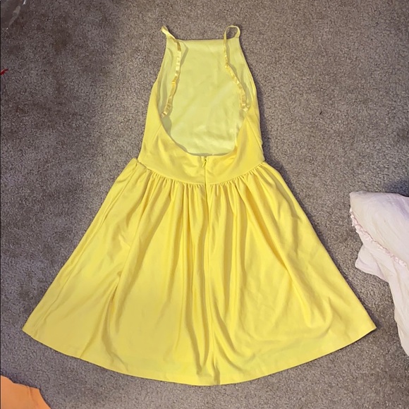 Yellow Halter Top Dress - Picture 3 of 6